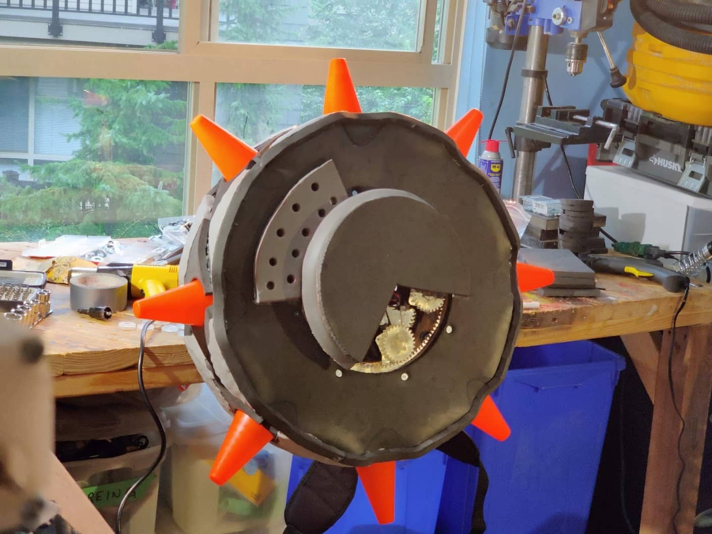 JunkRat Tire with Spikes installed for fit testing